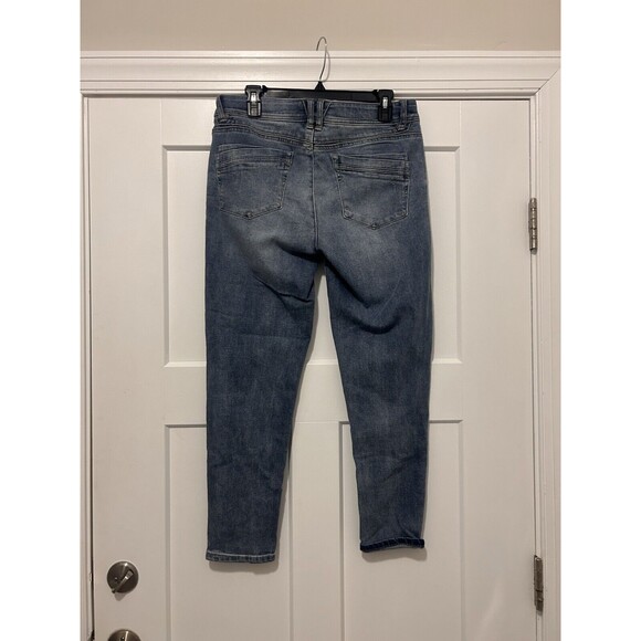 Democracy Jeans Women's Size 10 Blue "Ab" Technology Skinny Cropped Denim Jeans - Picture 5 of 6